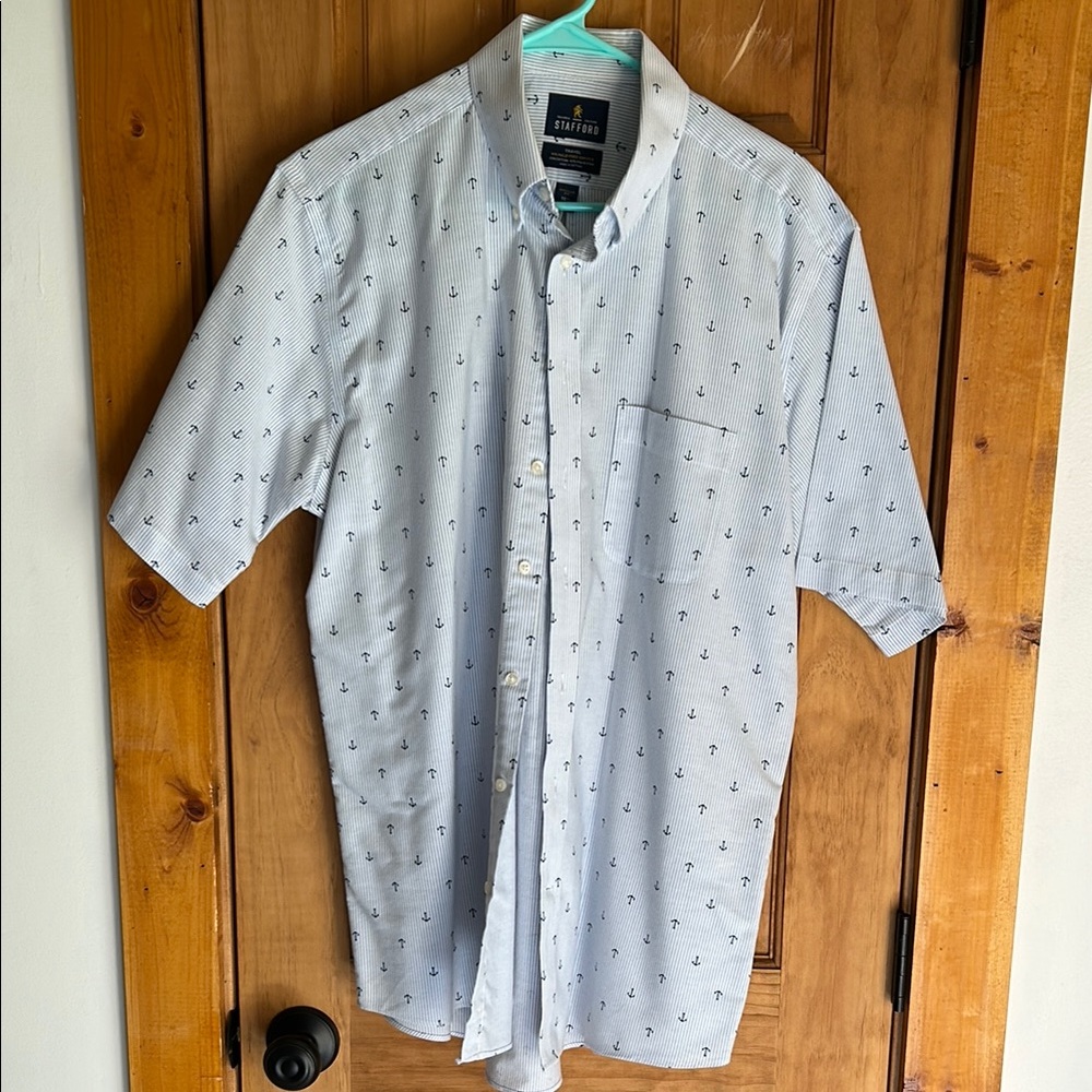 Nautical Blue Men's Shirt by Stafford